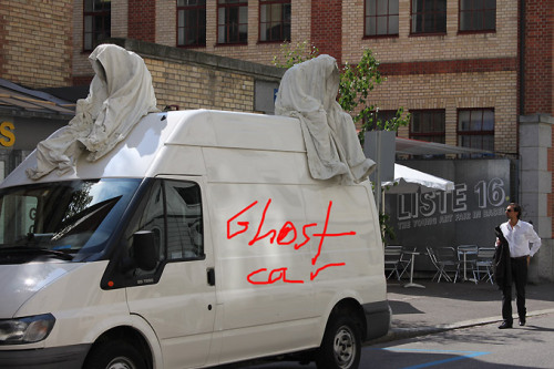 autosafari:Ghost Time Light Fire Guards, Light Art/Sculpture/Photography by Manfred Kielnhofer