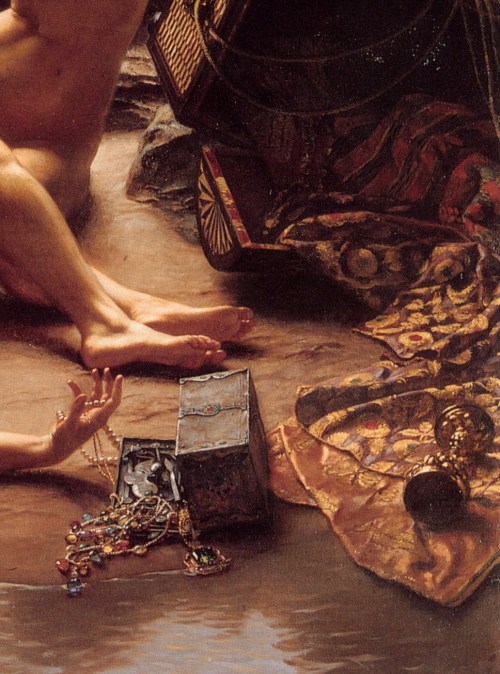 steelylaceribbon:  Sir Edward John Poynter, Cave of the Storm Nymphs, (1903) 