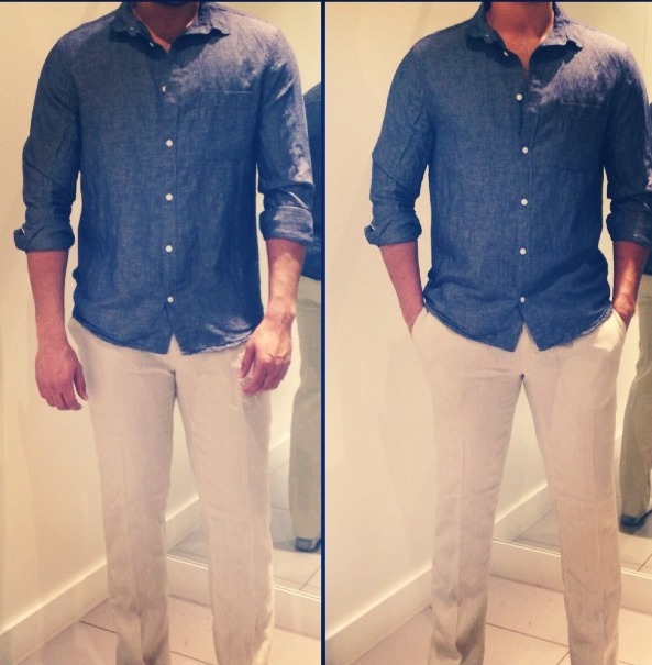 denim shirt and pant