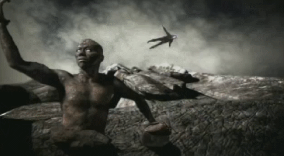 smallrat36wagon:hustlerose:vengeanceact:the lead singer of Creed flies past a CGI statue in the musi