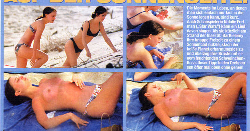 celebsnudeswow:  celebgoodies:  toplessbeachcelebs:  Natalie Portman (Actress) sunbathing topless in St. Bart’s (January 2000)  http://celebgoodies.tumblr.com  Natalie Portman topless