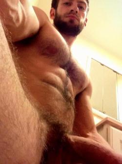 bidesertguy:  ohmanalive:  fit-hairy-guys:  Click and follow ‘Fit Hairy Guys’ here!  Men, the furry kind, the bare kind, the pierced kind, but most certainly all MEN. Check out my blog at Ohmanalive  Sexy