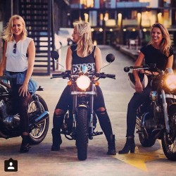 lemoncustommotorcycles:Three girls, One passion