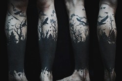 fvckingdemise:  Some of the best tattoos are just black