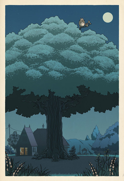 faithistorment: Hayao Miyazaki Print Set by Bill Mudron