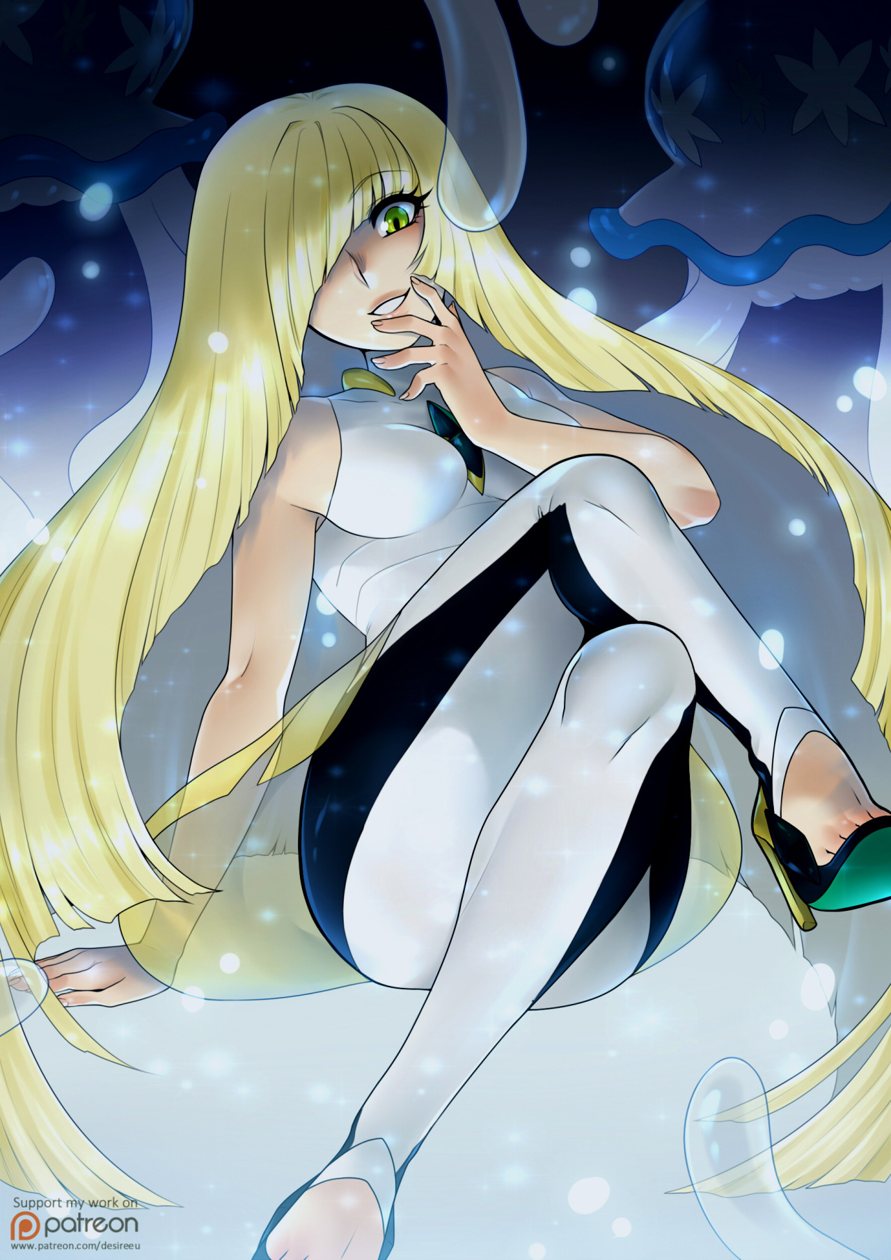 hello, hi, I’m not dead! I’ve been awfully silent on all my social medias, but hopefully 2023 is the year that’ll change xP
have a lusamine from my backlog! this is a piece from about 2 years ago that my dear patrons voted for —and I couldn’t be...