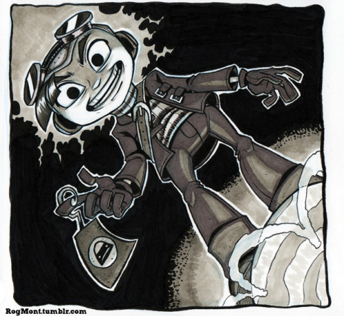 rogmont: Traditional Media Grayscale Panels… and they’re all Psychonauts fanart. I have been doing l