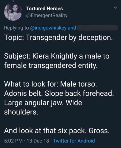 lesbiskammerat:monster-woman:Remember what I was saying about how “transmisogyny is misogyny and cis