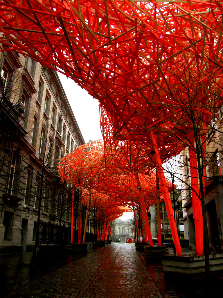 coolthingoftheday:  The Sequence is an urban art installation in Brussels, Belgium