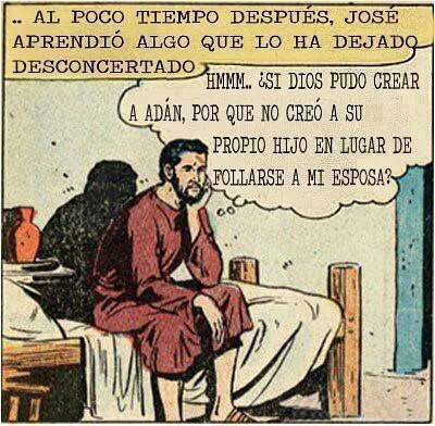 blogdehumor:  José, el primer protestante.http://blogdehumor.tumblr.com/ 