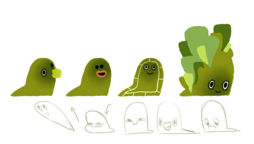 I also did concepts for “germs” (Like imaginary creatures based on bacterias and germs). It looks li