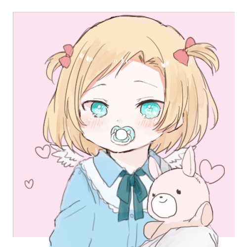 It’s big me and little me!!!It was fun to make! The source is picrew.me