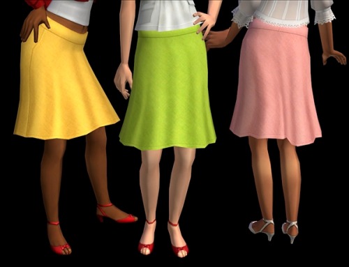 Tunic, flare skirt, 70s dress with sandals, and crinkle dress for AF