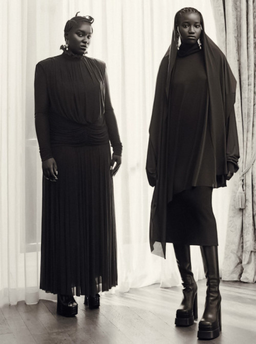 Editorials.  Maty Fall.  Khady Sow. Ndack Ndiaye.  Images by Rafael Pavarotti.