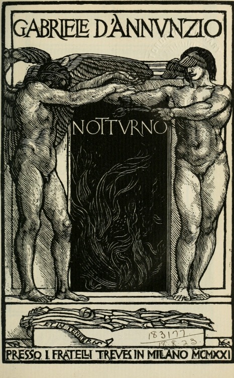 zombienormal:  Illustration by Adolfo de Carolis, for Gabriele d’Annunzio’s Notturno, 1921. Via. 