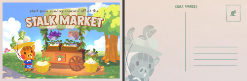 Making some double-sided Animal Crossing postcards :O   https://www.etsy.com/ca/shop/StephologyShop