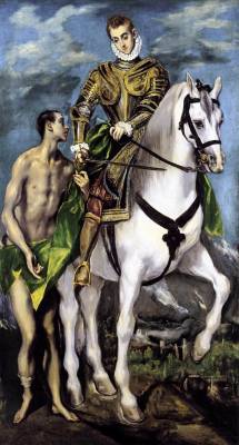 classic-art:  Saint Martin and The Beggar El Greco, c. 1599 