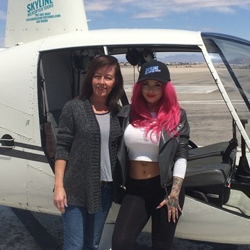 Last year for mothers day we went on a helicopter tour of Las Vegas.  Momma Mack