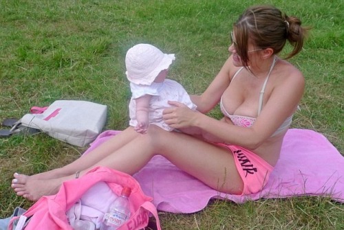 I bet that kid was well fed, with those fat tits.