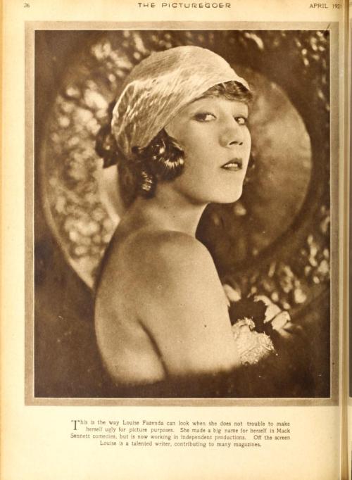 catskewl:catskewl:Louize Fazenda, Picturegoer, 1921.“This is the way Louise Fazenda can look when sh
