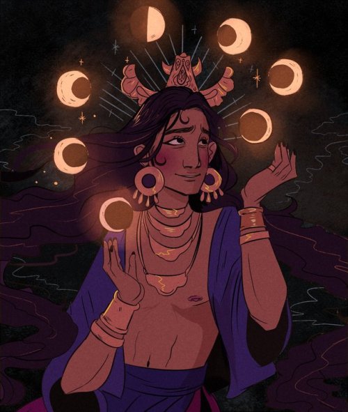 littlestpersimmon:In Philippine mythology, Bulan was a moon deity who was said to be so lovely that 