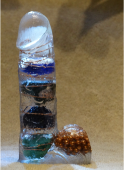 c-bassmeow:   fruitsoftheweb: Chakra Clearing Orgonite Dildo 5″ x 1 1/2″“*Comes with instructions* Infused with copper coil and copper bbs to attract positive energy, Rose Quartz, The soothing energy of Rose Quartz fosters empathy, reconciliation,