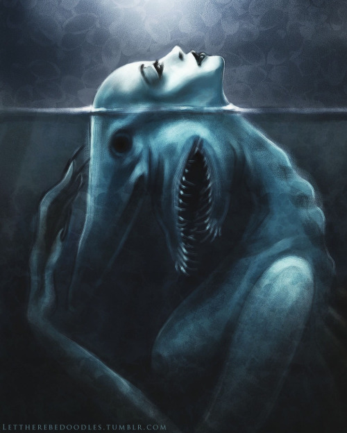 (( Goblin Shark Siren. An assignment for my digital painting class. :) ))INSTAGRAM