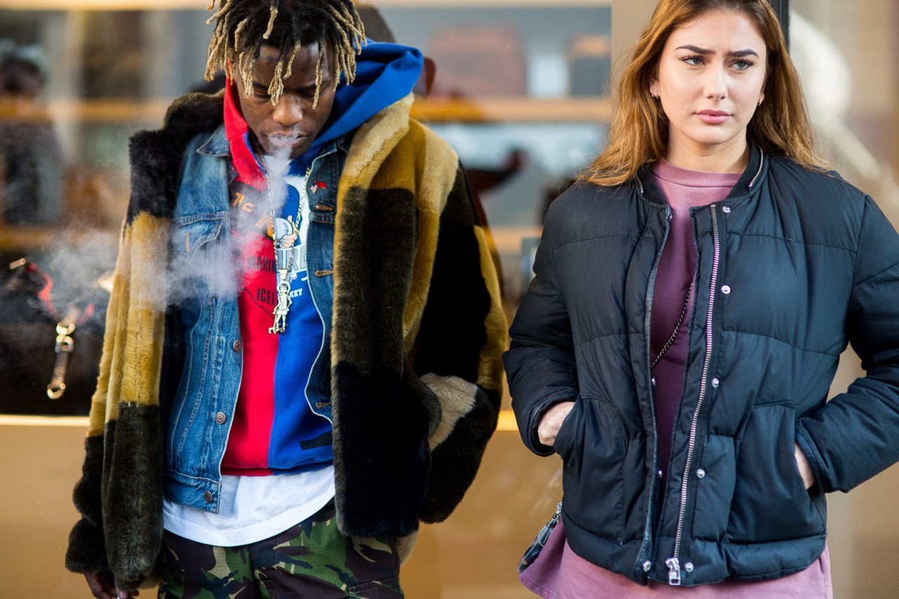 hypebeast:  Streetsnaps: Paris Fashion Week - Part 1OFF-WHITE steals the show at