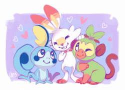 little-amb: It’s been ages since I posted any pkmn fanart, so here it comes!!New friends!! New adventures!! I’m so excited!! ♥
