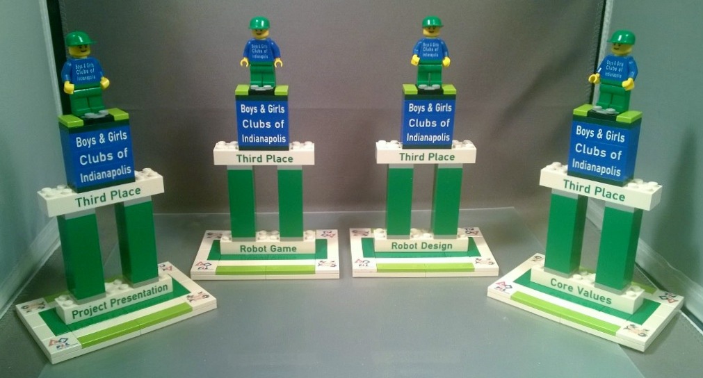 #LEGO #FLL trophies that we did for the Boys and Girls Club of Indianapolis a few years back! #TBT