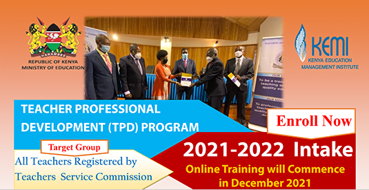 KEMI Teacher Professional Development (TPD) Course Requirements, Fees And Contacts