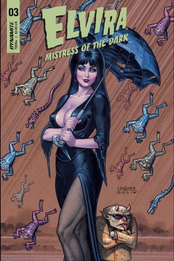 dirtyriver:  Elvira Mistress of the Dark #3, cover by Joseph Michael Linsner