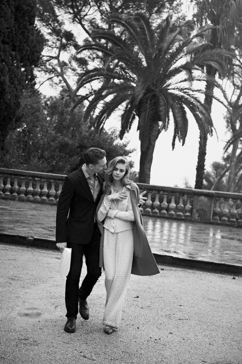 modelmoiselle:  Cara Delevingne & Tom Hiddleston by Peter Lindbergh for Vogue May 2013 