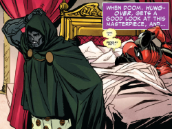 homovikings:  rexhansons:remember when deadpool and doctor doom banged #throwback  