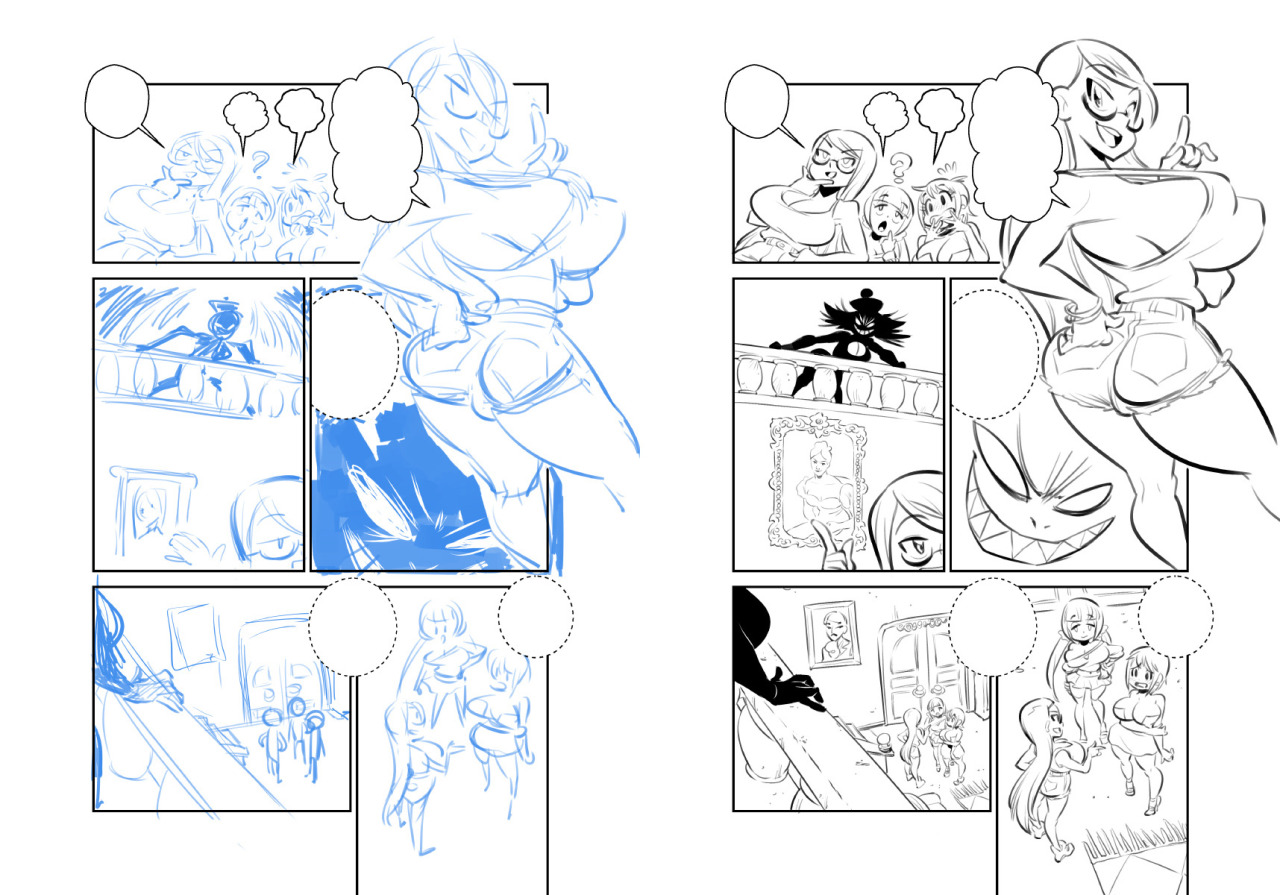 rafchu:  WIP for a comic I just finished for the Vanadis project, a 18+ French collective