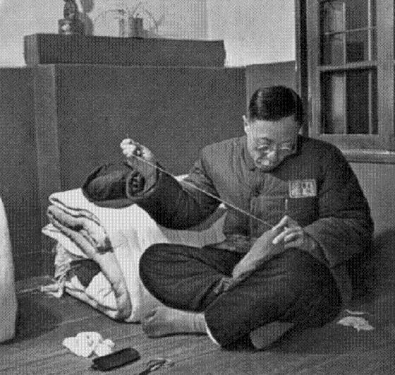 historicaltimes: Pu Yi, the last emperor of China, in a Chinese prison, 1950s via
