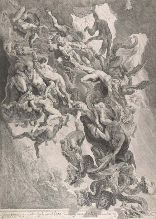 The Fall of the Damned (1642 / Etching & engraving) - Pieter Soutman, after Peter Paul Rubens