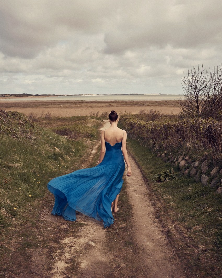 rubybyann: #rubyloves royal blue dress // Ronja Furrer by Andreas Ortner for Harper’s