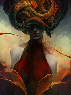 the-wool-to-hide-the-wolves:  Medusa by Alice Chan 