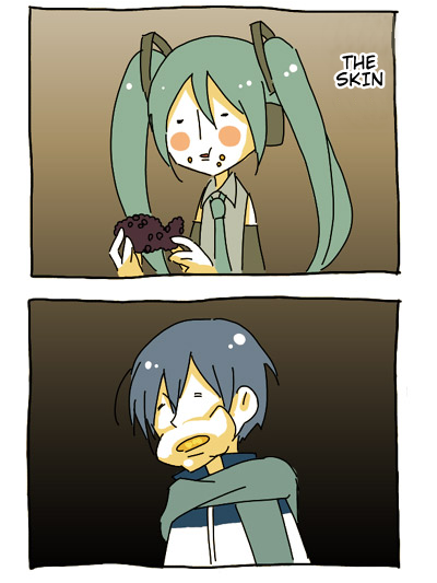mirrored-affection:  たいやきどこから食べますか？ | イラスト： ちゃん（旧：もやし）  