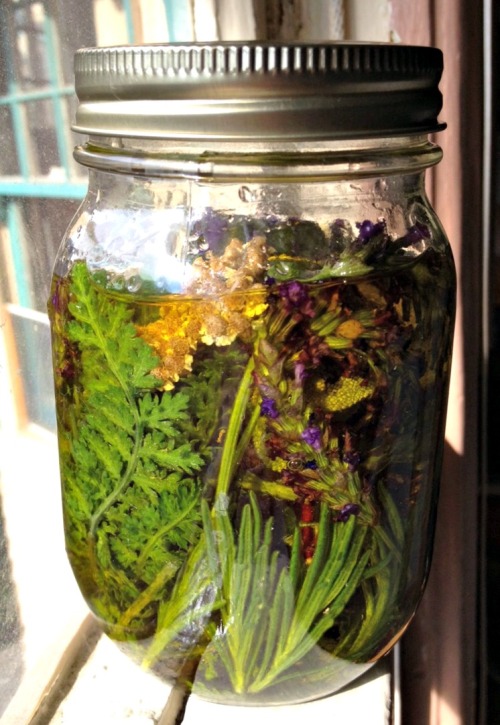 moon-medicine: healing lavender, sage, and moonshine yarrow oil.