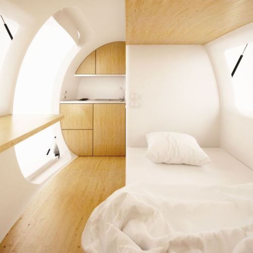 jebiga-design-magazine:Ecocapsule Self-Sustainable HomeThe Ecocapsule is powered by a wind-turbine a