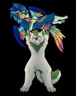 deviantartreeje:  Furry shirt design drawn by the amazing and talented Creativeimaginez on DALink to design as follows: http://creativeimaginez.deviantart.com/art/YCHAuction-dat-Chick-543058955The fluffy wolf on the bottom is me, Reeje!The chick i picked