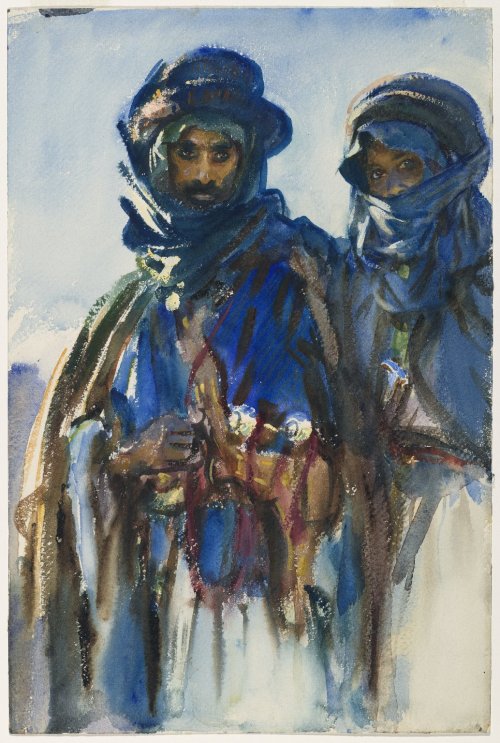 Sargent, John Singer. Bedouins. 1906. Brooklyn Museum, New York.Opaque and translucent watercolor