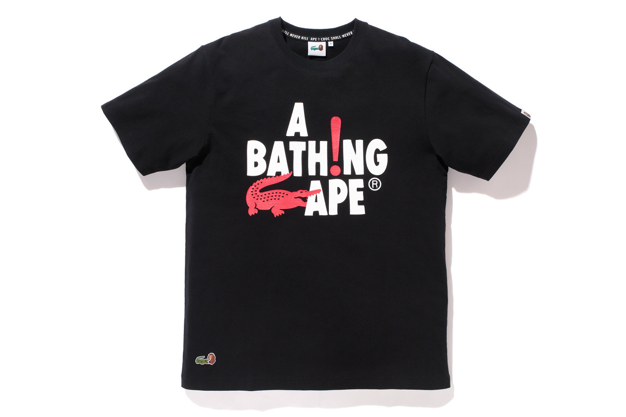 minimalseasons:  Lacoste Live x A Bathing Ape. “Croc Shall Never Kill Ape”,