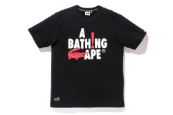 minimalseasons:  Lacoste Live x A Bathing Ape. “Croc Shall Never Kill Ape”, T Shirt. 