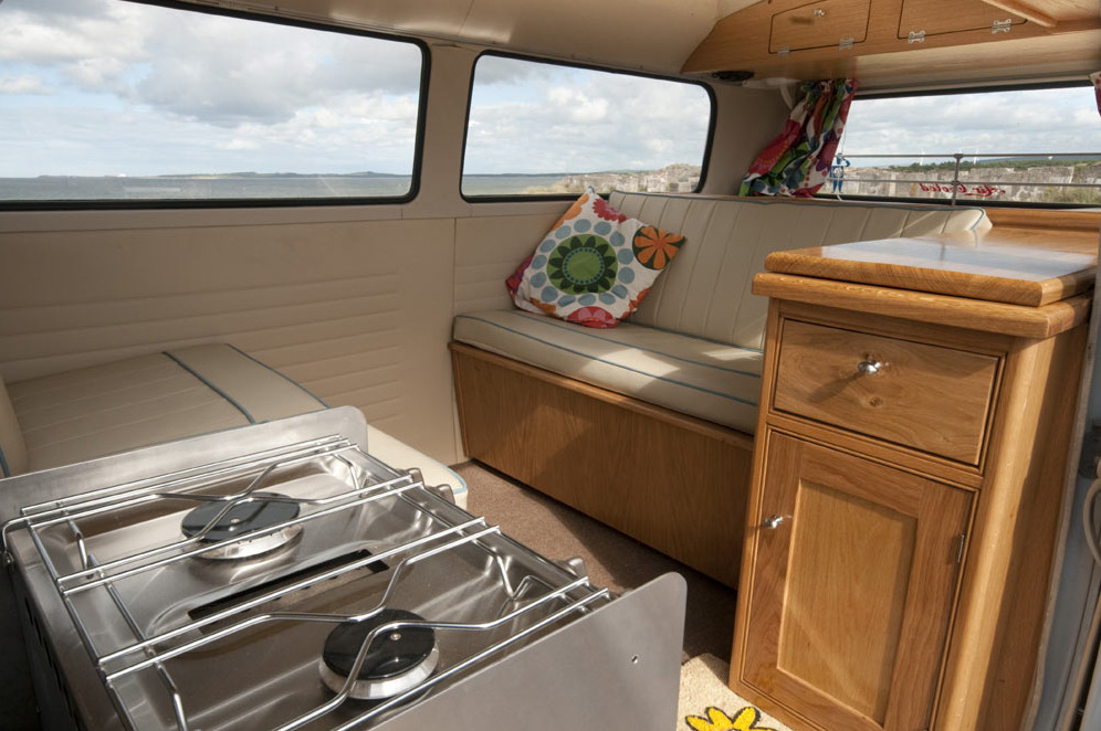 abbydollll:  shyowl:  wanderlust-grit:  Check this out. 1972 VW camper van revamped.