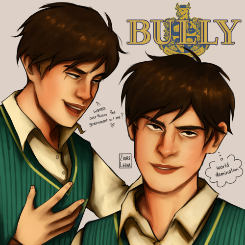 HEYYY Bully Fandom!! Js Gonna Drop My Only Fanart For This Beloved Game