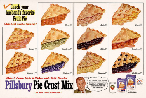 Pillsbury Pie Crust Mix, 1953