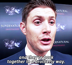  Jensen Ackles on Sam and Dean in Season 10 [x] 